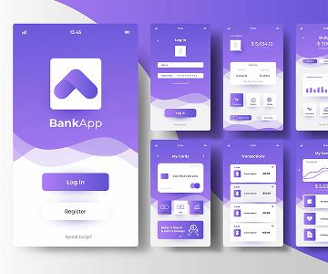 Abstract banking images